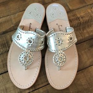 Brand new jack rogers platinum sandals 9.5!